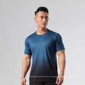 Camiseta de cuatro vías rápida de cuatro vías Sports Sports Top Head Gradient Regular Fit Jogger Man Tech Shirts